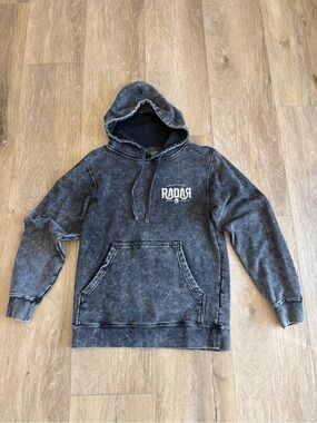 Washed Black Pullover Hoodie